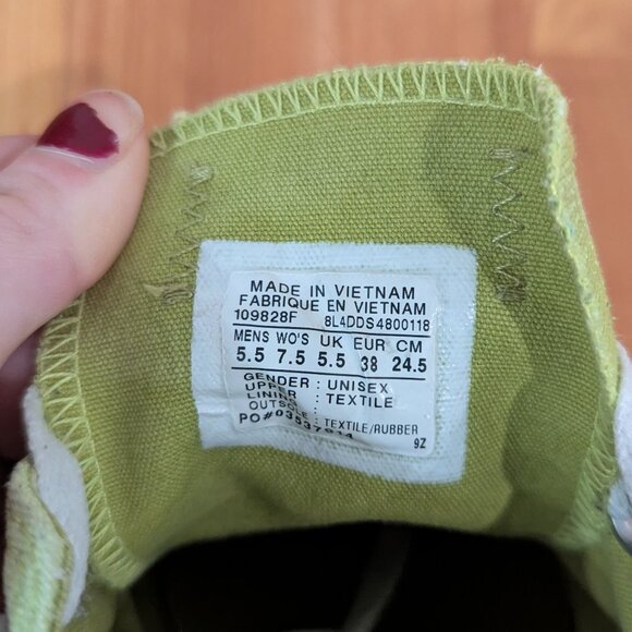 Lime Green Converse - Picture 3 of 3